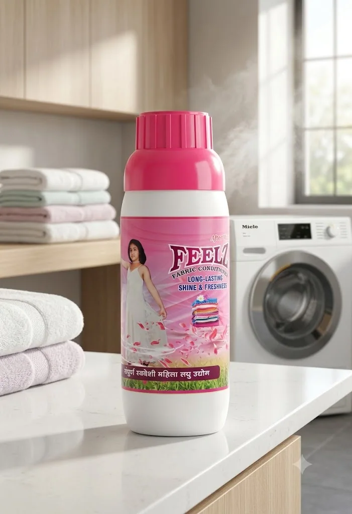 Saloni Feelz Fabric Conditioner transparent bottle image