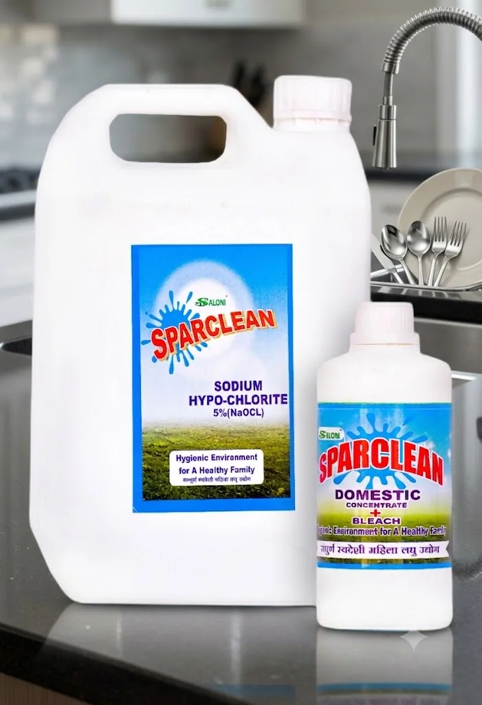 Saloni Sparclean Domestic Bleach bottle
